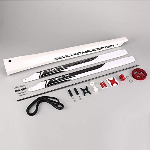 ALZRC - Devil 420 Fast Upgrade Set - A Suitable for Devil 380 Fast Helicopter Lightweight Spare Parts Accessories Component - Black&White