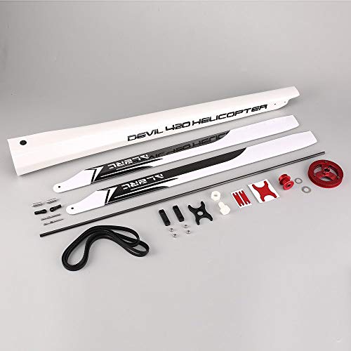 ALZRC - Devil 420 Fast Upgrade Set - A Suitable for Devil 380 Fast Helicopter Lightweight Spare Parts Accessories Component - Black&White