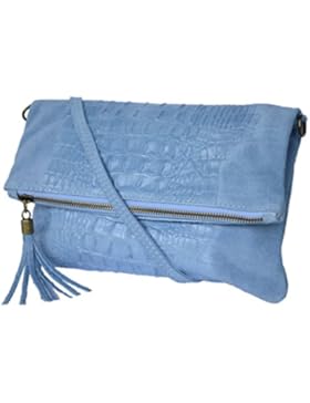 Clutch , Umhängetasche (28 / 19 / 4) echtes Leder Mod. 2059 by Fashion-Formel