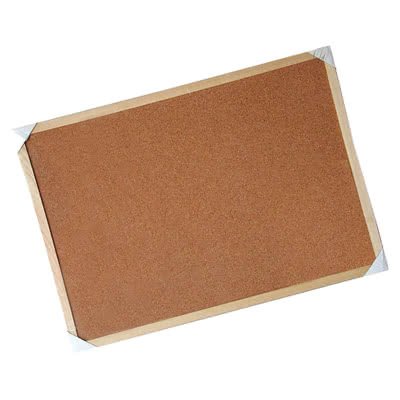 PANNELLO BIFACCIALE IN SUGHERO RED IN BLU BORDO LEGNO 40X60