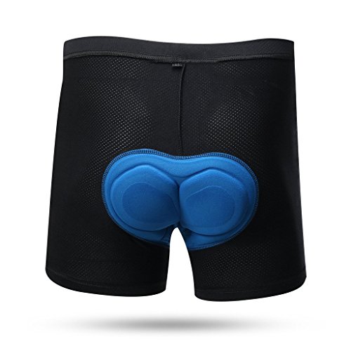 GWELL Herren Damen Radunterhose mit 3D Sitzpolster Radsport Unterwäsche