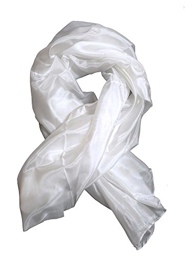 Preisvergleich Produktbild Seidentuch 90x90cm, weiß Ponge 05
