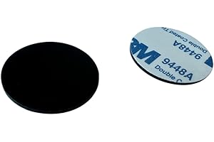 ‎YARONGTECH YARONGTECH M1 S50 Chip PVC 3M selbstklebende Rückseite rund RFID-Münzanhänger 1 mm dick (10 Stück) (schwarz, Durchmesser 25 mm)