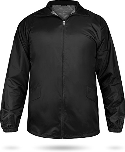 Leichte Windjacke / Regenjacke im Beutel, Unisex - Erwachsene Farbe black Gre L