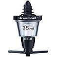 Beaumont Spirit Optics Dispenser Stamped 35ml, Black, Government Stamped, Professional Bar or Home Use, Alcohol Optics Dispenser, Precise Measurement, Leak Proof Rubber Seal, CD283