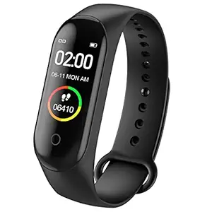 Ml Smart Band 6- Fitness Band , Up to 20 Days Battery Life, Color AMOLED Full-Touch Screw (Black)