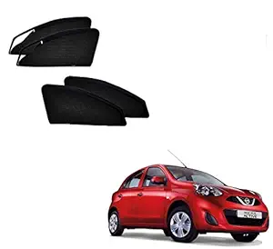 Kozdiko Zipper Magnetic Sun Shades Car Curtain for Nissan Micra Active