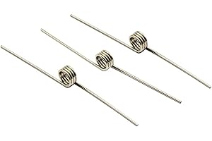 RIJPEX Torsion spring,Stainless Steel Torsion Spring 1mm V Type Helical Wire Diameter 1.0mm Angle 60 120 180 Degrees Springs Trash Can Repair (Size : 3.0mm, Color : 12MM (5PCS)_1.0MM(60 DEGREES)) (Color : 8