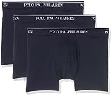 Elastischer Taillenbund Polo Ralph Lauren Herren Boxer Brief Boxershorts, Blau (3Pk Cr NVY 001), Large (erPack 3