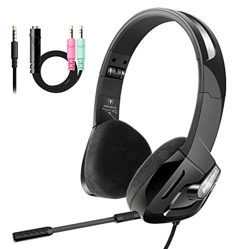 Kopfhörer Kinder, Beexcellent Kopfhörer für Kinder mit 85 dB Super licht und Lautstärkeregler Sicherheit Abnehmbares Mikrofon Gaming Headset for PS4 Xbox ONE Tablet Ipad Smartphone