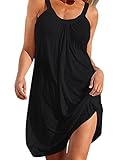 Stil: Die schulterfrei variante verleiht den Klassikern einen sexy Reiz, perfekt für Sommer-Dating. Sommer Strandkleid Tanktops Kleid.