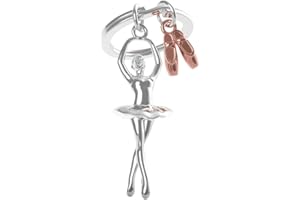 O META[L]MORPHOSE METALMORPHOSE - Porte-clés Métal 3D Danseuse étoile et ses chaussons - Cadeau Femme Danse Classique - Passion Sport - MTM220-02