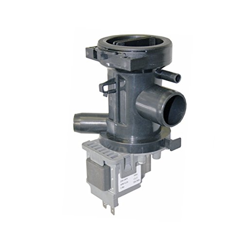 Preisvergleich Produktbild Ablaufpumpe mit Pumpenstutzen und Flusensiebeinsatz Laugenpumpe Magnettechnikpumpe Pumpe 30Watt Mainox Waschmaschine Ausführung wie LG Electronics