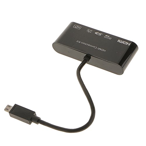 MagiDeal Universal 5in1 Mikro-USB MHL HDMI HDTV-Adapter USB OTG SD Kartenleser Kit - 3