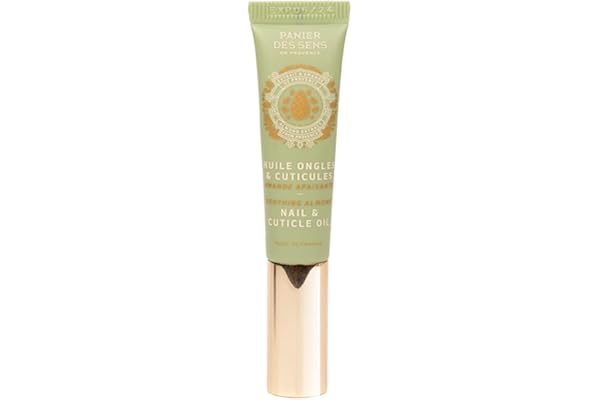 Panier des Sens Huile Cuticules Ongles à l'Amande douce - Soin fortifiant ongles fait en France 96% naturel - cuticule ongle remover & soin durcisseur ongle 7.5ml