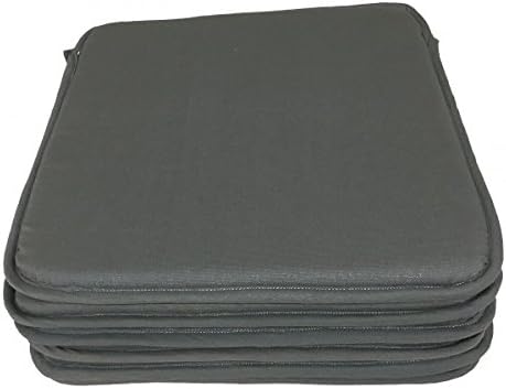 Pack of 6 – Foam Square Victoria Chair Cover Steel