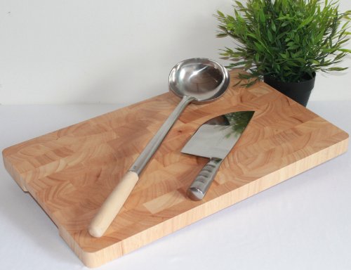 Massives Sushi-Schneidebrett aus Holz – Extra Große Schneidefläche (50x30x2,7cm) - 3