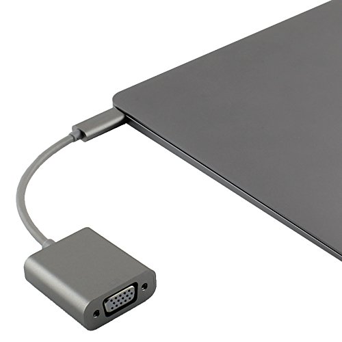 Ligawo 6518951 USB 3.1 Typ C Stecker zu VGA Buchse Adapter | Win 10 / Mac OS ab 10.2 / Linux / Google Chrome OS | – space grau - 2