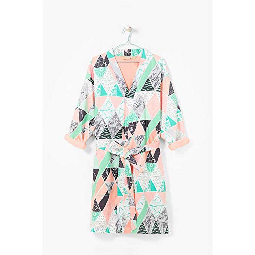 Preisvergleich Produktbild Desigual Damen Bademantel Morgenmantel Doubleface Gr. L