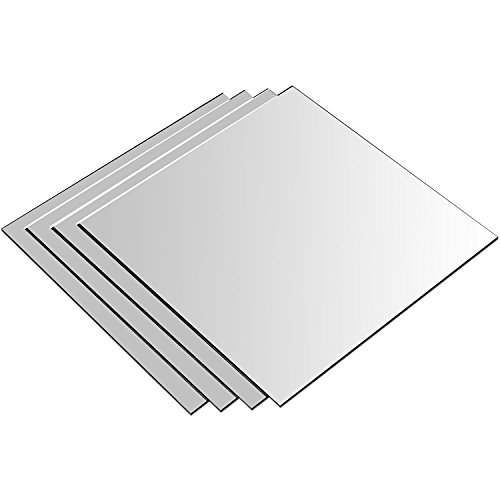 32 Stück Spiegelfliesen Spiegelkachel Fliesenspiegel Spiegel je 20,5×20,5cm Wanddekoration Wandspiegel - 2