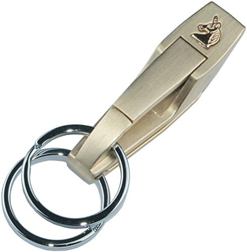 Key Chain Rings, Liangery Happy Birthday Car Key Chain Ring Tags Creative Gifts Keyring Holder (W-Gold)