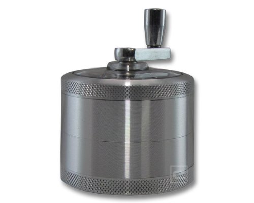 Kurbel – Grinder 63 mm Siebgrinder Alugrinder Aluminium Versandkostenfei / Free Shipping - 2