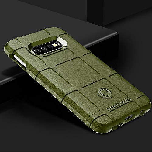 Preisvergleich Produktbild SOOCX Leistungsstarke Schutzhülle Dicker, Matter Slip CaseAntischock-Schutzhülle All-Inclusive-Schutzhülle aus weichem TPU für das Samsung Galaxy S10 / S10e (Color : Green, Größe : S10e)