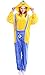 Produktbild Dolamen Erwachsene Unisex Jumpsuits, Kostüm Tier Onesie Nachthemd Schlafanzug Kapuzenpullover Nachtwäsche Cosplay Kigurum Fastnachtskostuem Xmas Halloween (Medium (61"-65"), Minions)