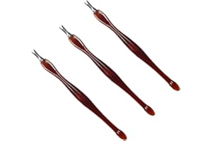 LMYZCBZL Cuticle Trimmer, 3 Pcs Forchetta per Cuticole, Pusher per Cuticole Rimozione, Forma di V Spintore Della Rimuovi Cuticole, per Manicure e Rimozione