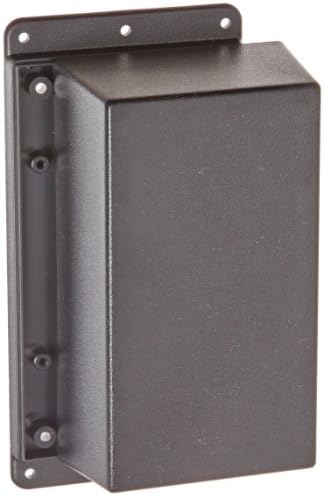 Serpac WM053 ABS Plastic Wall Mount, 6-5/8" Length x 3.30" Width x 2-7/64" Height, Black