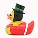 Produktbild LILALU lustige Nussknacker Badeente | Quitsche-Ente | Gummiente | Quietscheentchen | Quietscheente | Nutcracker Duck / 2076
