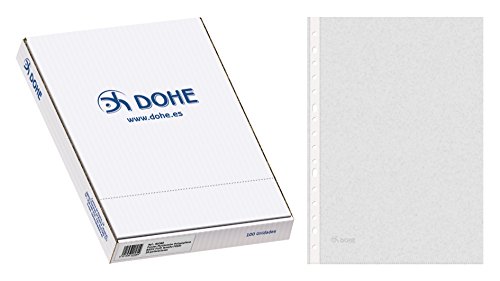 Dohe Basic - Pack de 100 fundas multitaladro  folio  Plus