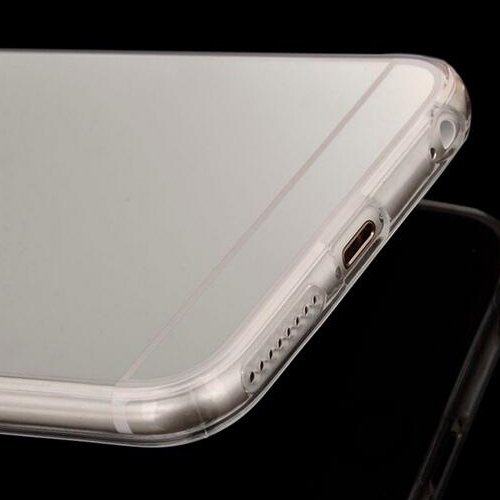 Donkeyphone 599371031 - funda gel con efecto espejo dorada carcasa silicona transparente para iphone 6 plus y 6s plus  5 5   