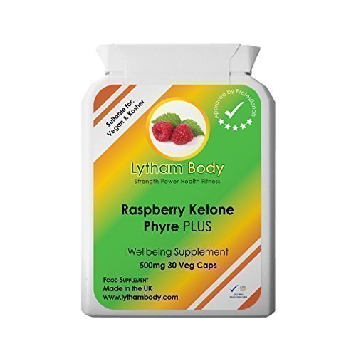 Preisvergleich Produktbild Raspberry Ketone Phyre Plus - 30 Kapseln x 500mg (1 Monats Packung). Ein Rein Natürlicher Fettverbrenner Der Natürlichen Gewichtsverlust Und Wohlbefinden Fördert
