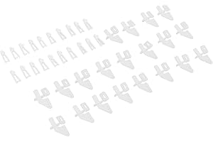 DILWE Kit de Klaxons et Chape de Commande, 20 Ensembles KT Angle de Gouvernail 4 Trous Klaxons de Commande RC Avion Aile Mise à Niveau de L'avion Pièce de Rechange