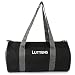 Lutyens Black Grey Polyester Printed Casual Gym/Drum Bags (20 Liters) RS.299.00