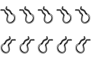 PUUPAA Lot de 10 clips à ressort pour plaquettes de frein de vélo XT pour SLX (noir)