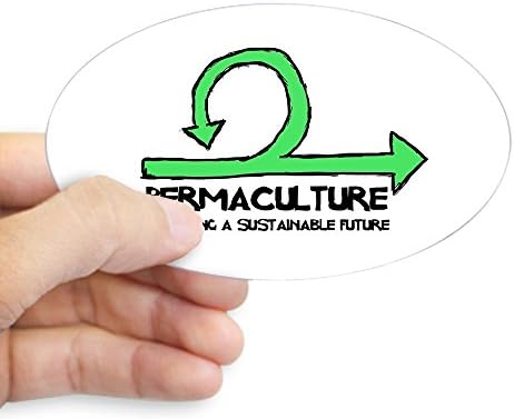 CafePress - Permaculture: Designing A Sustainable Future Stick - Oval Bumper Sticker Car Decal