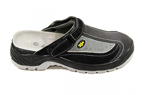 EuroRoutier Sicherheitsclogs New Black Classic schwarz/grau - 3