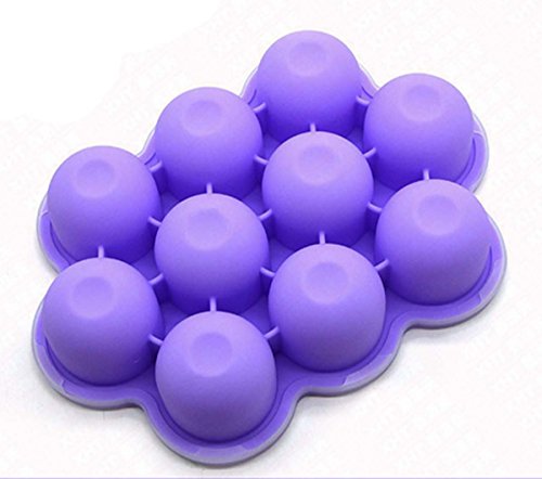 Fanaticism Aufbewahrung Babynahrung , Babybrei-aufbewahrung-Gefrierform zum Einfrieren von selbst gemachter Babykost/Babynahrung, Behälter aus Silikon mit robustem Deckel – 10×75 ml, BPA-frei & FDA zugelasse, lila - 2