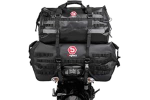 Bolsa Sillin Asiento Moto Trasero Bagtecs SX70 + XB50 Impermeable Drybag 120L
