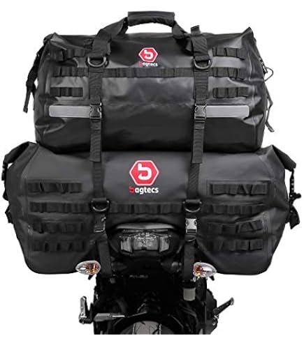 Sacoche De Selle Bagtecs X50 Noir Pour Yamaha MT-09 - 50 Litres