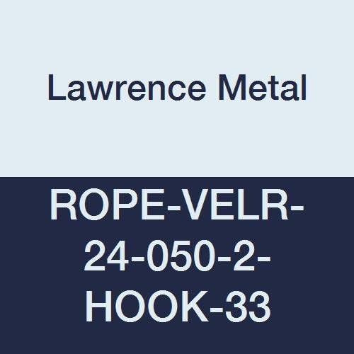 Lawrence metal ROPE-VELR-24-050-2-HOOK-33 Royal Blue Rope Velour, 5' 0", 2 Black Hook Ends, 2.5" Height, 1.5" Wide, 60" Length