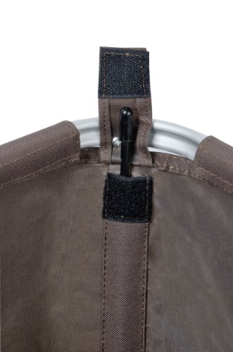 WENKO 3460002100 Wäschekorb Solo Braun, Fassungsvermögen 63 L, 100 % Polyester, 58 x 33 x 38 cm, Braun - 2