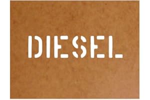 ‎COPYTEC Diesel Kraftstoff Treibstoff Schablone Ölkarton Lackierschablone 2,5x11cm #15100