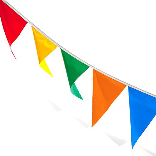 Cookey 200 Pcs Multicolour Pennant Banner, 100M Nylon Fabric Decorations Flags For Festival Grand Opening Parties and Backyard Picnics reviews Cookey 200 Pcs Multicolour Pennant Banner, 100M Nylon Fabric Decorations Flags For Festival Grand Opening Parties and Backyard Picnics