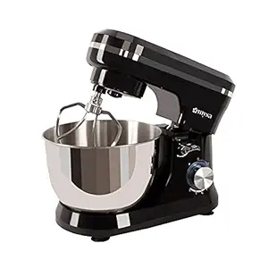 MYSA SM-1510 1000W Stand Mixer Planetary Drive Heavy Duty with 4.5 Litre Stainless Steel Bowl, 8 Speed with for Baking and Cooking, includes 3 attachments: Dough Hook, Wire Whisk and Beater, Black