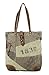 Produktbild Sunsa Damen Handtasche Badetasche Strandtasche Schultertasche große Tasche Canvastasche Weekender Handgelenktasche Henkeltasche Shopper in retro Style, Braun,