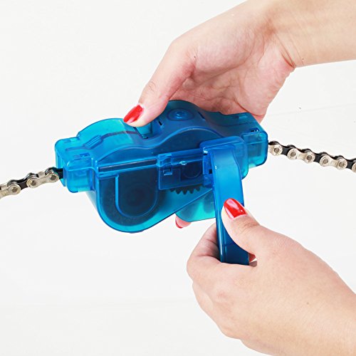 Witasm Fahrrad Kettenreinigungsgerät mit Ritzelbürste Fahrrad Kettenreiniger Set für Zahnkranz und Kettenreinigung Cycling Bike Bicycle Chain Cleaner - 3