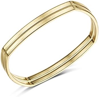Hoxton &amp; Co Womens Gold Metal Geometric Twin Set Fine Bracelet
